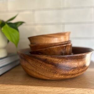 Set of Wooden Bowls